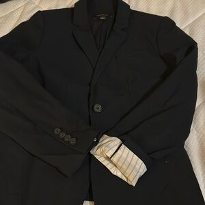 Black Ann Taylor petite blazer.